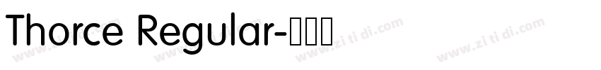 Thorce Regular字体转换